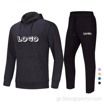 Προσαρμοσμένο κενό unisex hoodie set Αποδοχή λογότυπο σχεδιασμένο